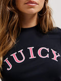 Juicy Couture T-shirt College Girlfriend Donna VIJU50441 Black - Nero