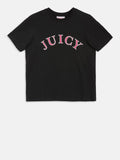 Juicy Couture T-shirt College Girlfriend Donna VIJU50441 Black - Nero