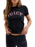 Juicy Couture T-shirt College Girlfriend Donna VIJU50441 Black - Nero