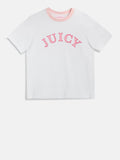 Juicy Couture T-shirt College Girlfriend Donna VIJU50441 White - Bianco