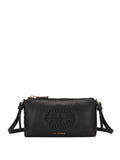 La Carrie Borsa a Tracolla Woven Logo Double Donna 142P-AA-104-LEA - Nero