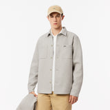 Lacoste Camicia Casual Overshirt Uomo CH3466 - Grigio