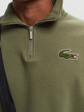 Lacoste Felpa Zip Felpa Mezza Zip Uomo SH2748 - Verde