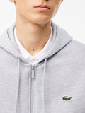 Lacoste Felpa Zip Uomo SH9626 - Grigio