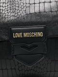 Love Moschino Borsa a Tracolla Soft Croco Donna JC4284PP0LKF0 - Nero