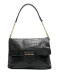 Love Moschino Borsa a Tracolla Soft Croco Donna JC4284PP0LKF0 - Nero