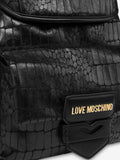 Love Moschino Zaino Soft Croco Donna JC4287PP0LKF0 - Nero