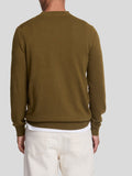 Lyle & Scott Pullover Maglione Merino Crew Neck Uomo KN2110V Olive - Verde