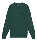 Lyle & Scott Pullover Cotton Merino Crew Uomo KN2110V Dark Green - Verde