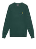 lyle scott pullover cotton merino crew uomo kn2110v dark green verde 961282