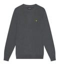 Lyle & Scott Pullover Cotton Merino Crew Uomo KN2110V Gunmetal - Grigio