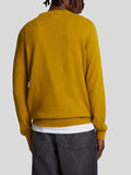 Lyle & Scott Pullover Maglione Merino Crew Neck Uomo KN2110V Ellaness Gold - Giallo