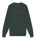 Lyle & Scott Pullover Cotton Merino Crew Uomo KN2110V Argyle Teal - Verde