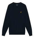 Lyle & Scott Pullover Cotton Merino Crew Uomo KN2110V Dark Navy - Blu