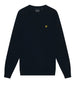 lyle scott pullover cotton merino crew uomo kn2110v dark navy blu 7319948