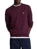 lyle scott pullover maglione merino crew neck uomo kn2110v burgundy bordeaux 9064835