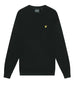 lyle scott pullover cotton merino crew uomo kn2110v jet black nero 6349620