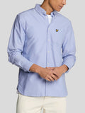 Lyle & Scott Camicia Casual Lyle & Scott Plain Oxford da Uomo - Celeste