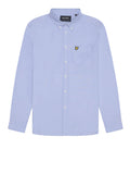 Lyle & Scott Camicia Casual Lyle & Scott Plain Oxford da Uomo - Celeste