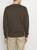 Lyle & Scott Felpa Brushed Back Crew Neck Uomo ML1131V Olive - Verde