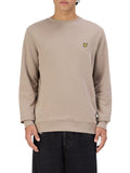 Lyle & Scott Felpa Brushed Back Crew Neck Uomo ML1131V Heritage Taupe - Beige