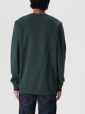 Lyle & Scott Felpa Lyle & Scott Brushed Back Crew Neck da Uomo - Verde