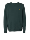 Lyle & Scott Felpa Lyle & Scott Brushed Back Crew Neck da Uomo - Verde