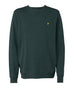 lyle scott felpa lyle scott brushed back crew neck da uomo verde 9418517