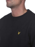 Lyle & Scott Felpa Brushed Back Crew Neck Uomo ML1131V Dark Navy - Blu