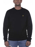 Lyle & Scott Felpa Brushed Back Crew Neck Uomo ML1131V Dark Navy - Blu