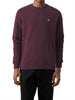 lyle scott felpa brushed back crew neck uomo ml1131v burgundy bordeaux 2384904