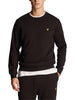 lyle scott felpa brushed back crew neck uomo ml1131v jet black nero 8622912