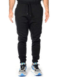 Lyle & Scott Pantalone Tuta Brushed Back Uomo ML1134V Jet Black - Nero