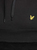 Lyle & Scott Felpa Cappuccio Brushed Back Uomo ML1139V Jet Black - Nero