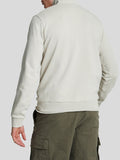 Lyle & Scott Felpa Zip Felpa Tonal Eagle Quarter Zip Uomo ML2022TON Cove - Avorio