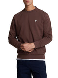 Lyle & Scott Felpa Diag Weave French Terry Uomo ML2143V - Marrone