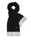 Lyle & Scott Sciarpa Lambswool Uomo SV1311A True Black - Nero