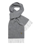 Lyle & Scott Sciarpa Lyle & Scott Lambswool da Uomo - Grigio