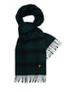 lyle scott sciarpa check lambswool uomo sv2100a argyle teal jet black verde 1419594