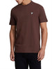 lyle scott t shirt cotton crewneck uomo ts2141v marrone 1814827