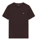 lyle scott t shirt plain uomo ts400vog sediment marrone 2850171