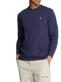 Lyle & Scott T-shirt Plain LS Uomo TS512VOG Navy - Blu