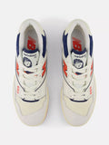 New Balance Sneakers 550 Unisex BB550 Off WhitE-NavY-Red - Bianco