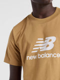 New Balance T-shirt Essentials Logo Uomo MT41502 - Beige