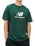 New Balance T-shirt Essentials Logo Uomo MT41502 Nightwatch Green - Verde