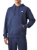 New Balance Felpa Cappuccio Essentials Fleece Uomo MT41511 Nb Navy - Blu