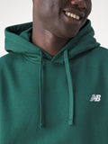 New Balance Felpa Cappuccio Essentials Fleece Uomo MT41511 Nightwatch Green - Verde