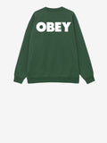 Obey Felpa Bold Crew Uomo 112862349 Rain Forest - Verde