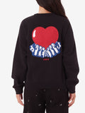 Obey Felpa Heart Crew Fleece Uomo 211600158 - Nero