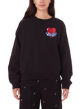 Obey Felpa Heart Crew Fleece Uomo 211600158 - Nero